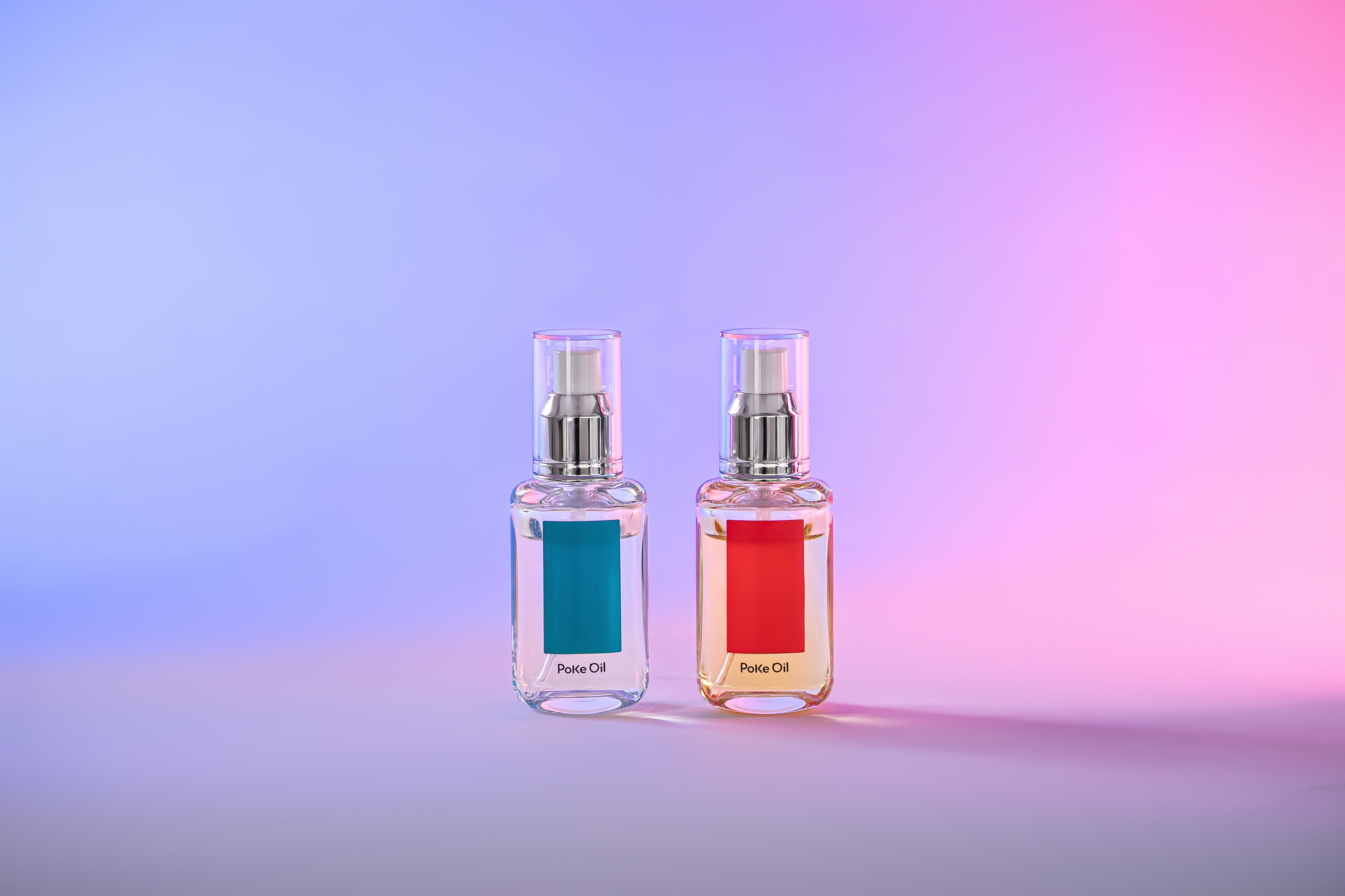 PoKe Oil — Aqua and Ember in light